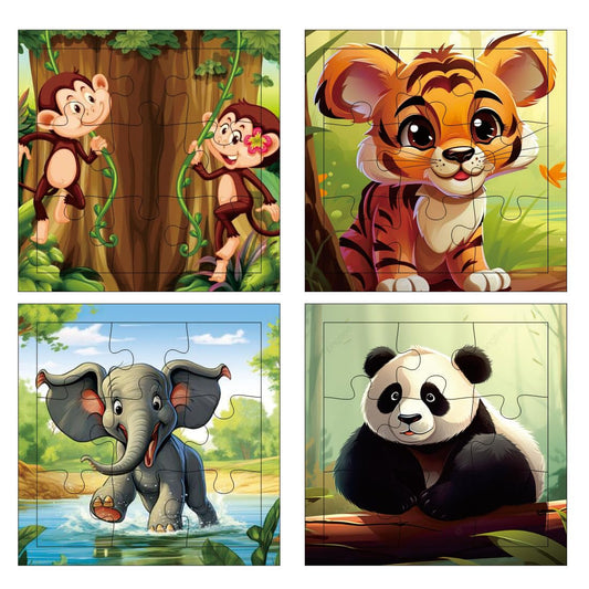 Otidge Cars wooden jigsaw puzzles, pack of 4 - image 1