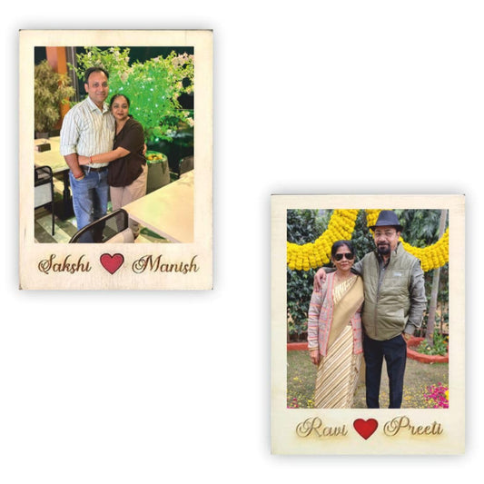 Zesta Wooden personalised photo fridge magnet - image 1