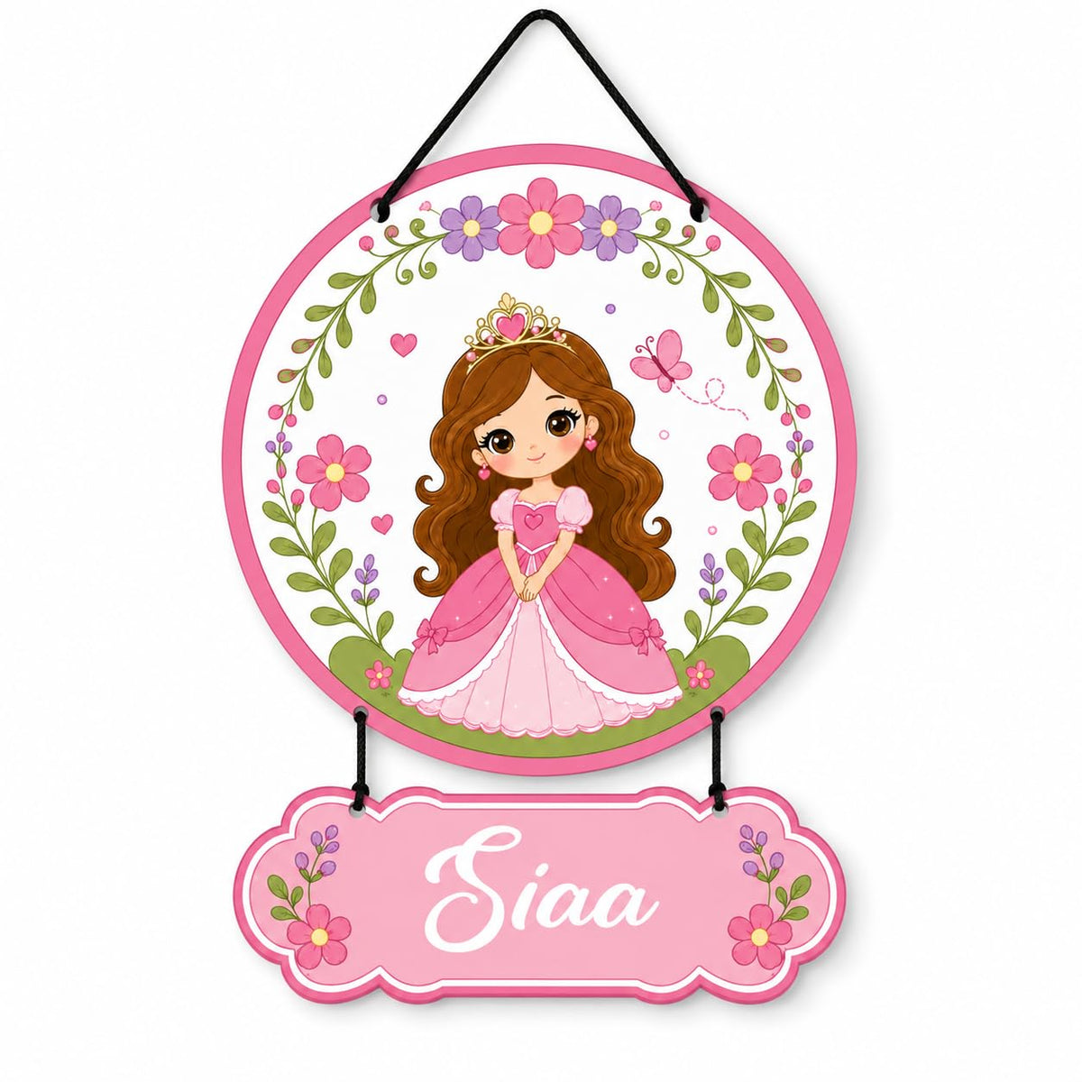 Zesta Princess Girl Personalised Name Plate – image 1
