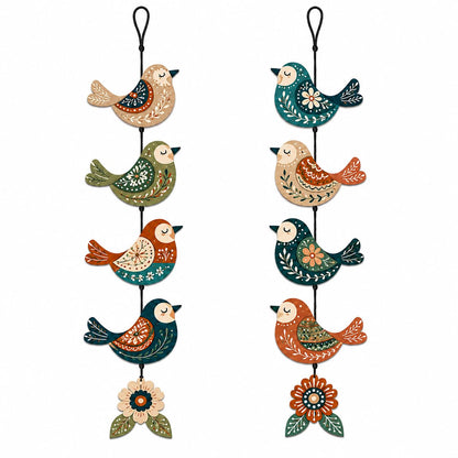Zesta Birds Toran – 2 MDF wooden wall hanging - image 1