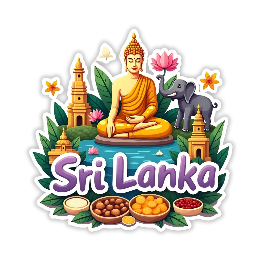 Zesta Sri Lanka wooden fridge magnet - image 1