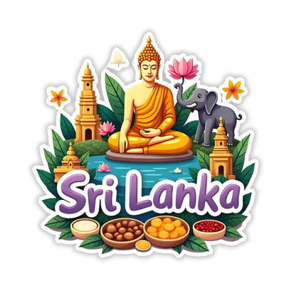Zesta Sri Lanka wooden fridge magnet - image 1