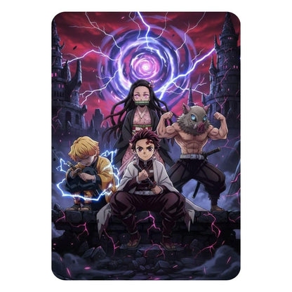 Zesta Demon Slayer self-adhesive MDF wooden wall hanging - image 1