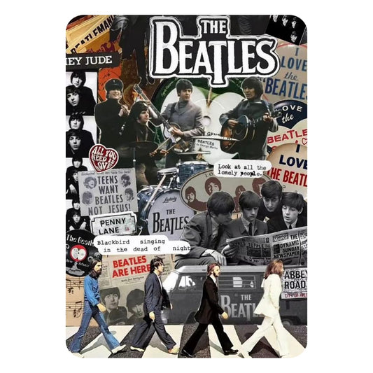 Zesta Beatles – Design 5 self-adhesive MDF wooden wall hanging - image 1