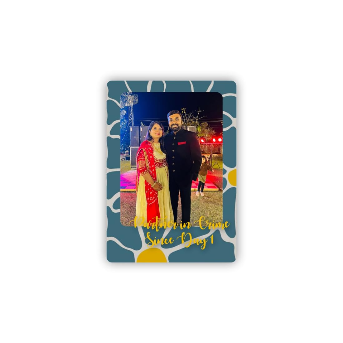 Zesta Partners in Crime personalised photo fridge magnet - image 1
