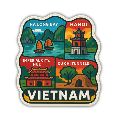 Zesta Vietnam wooden fridge magnet - image 1