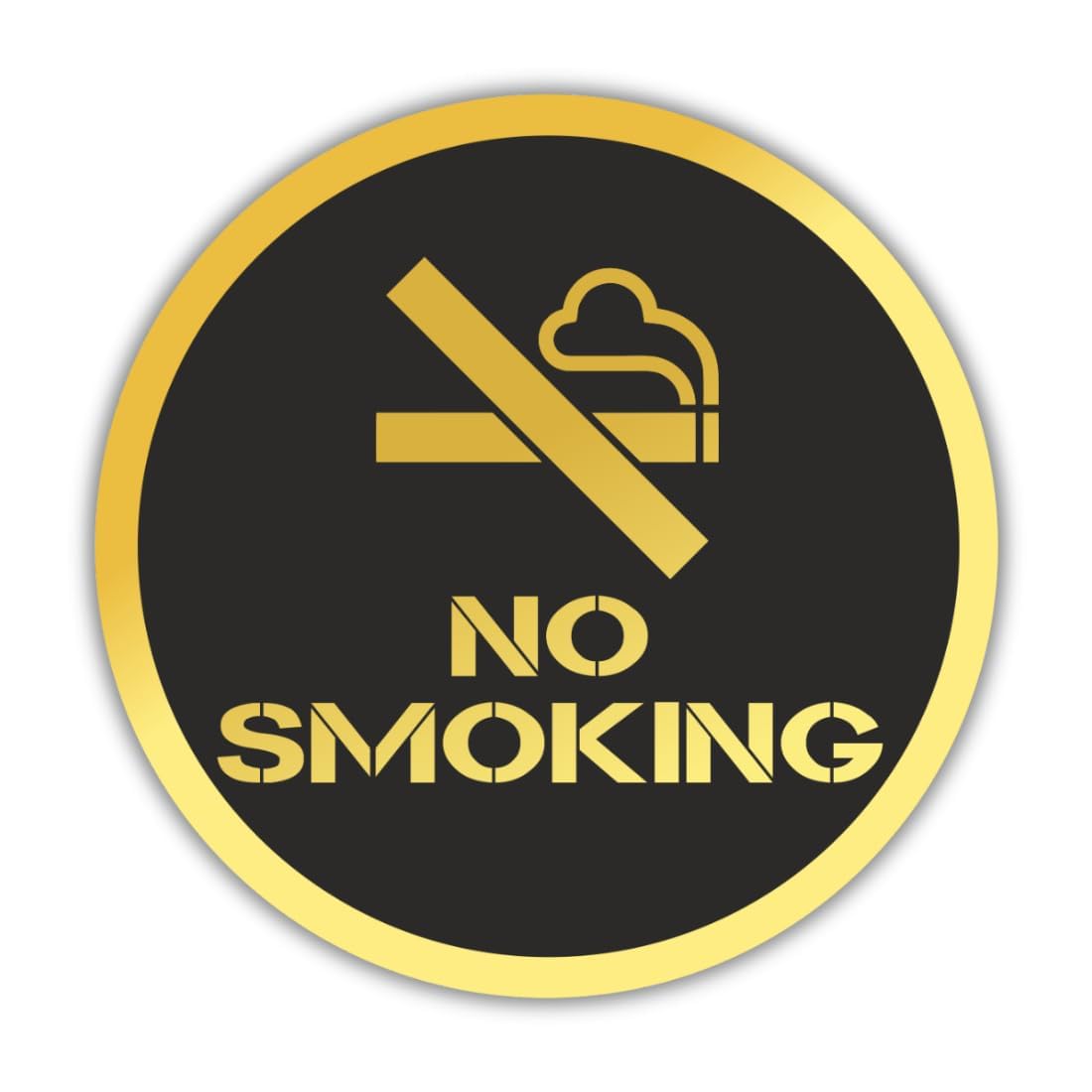Zesta No Smoking self-adhesive acrylic sign - image 1