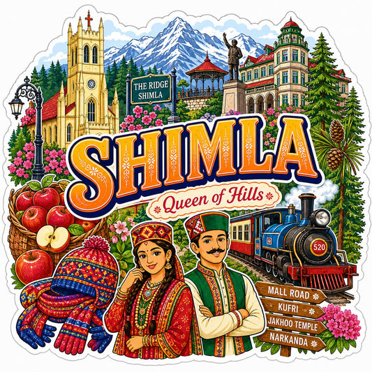 Zesta Shimla wooden fridge magnet - image 1