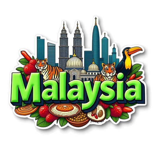 Zesta Malaysia wooden fridge magnet - image 1