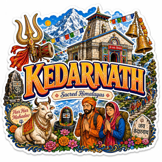 Zesta Kedarnath wooden fridge magnet - image 1
