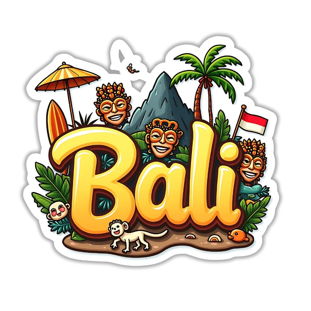 Zesta Bali wooden fridge magnet - image 1