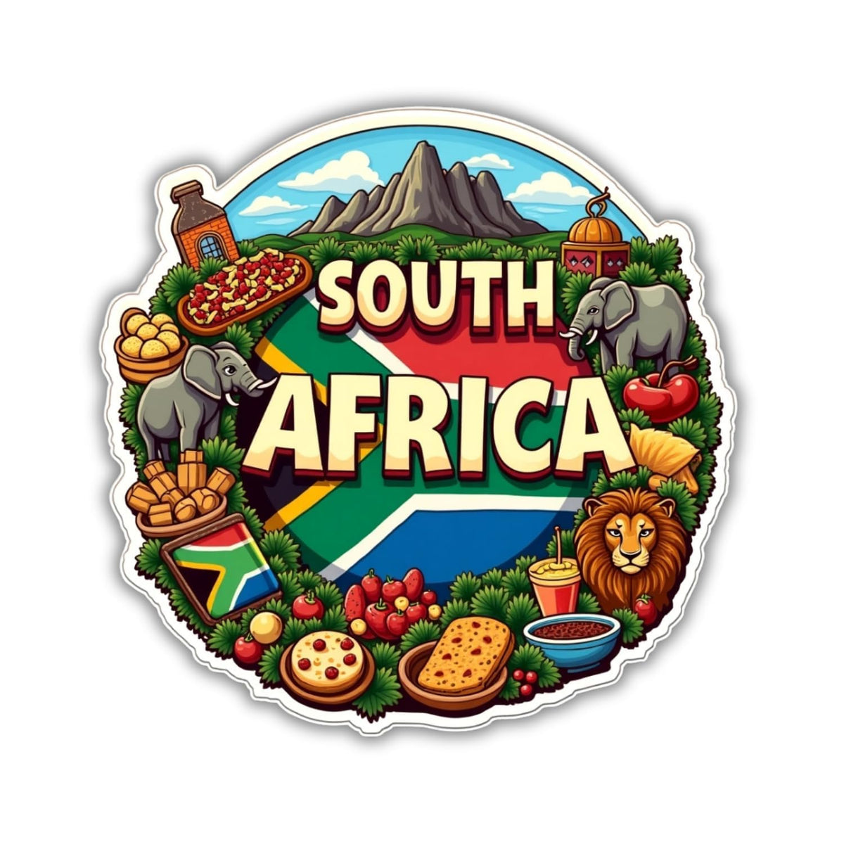 Zesta South Africa wooden fridge magnet - image 1