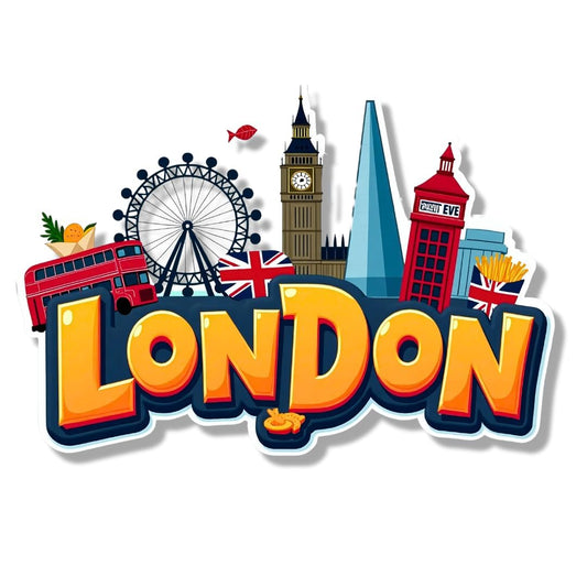 Zesta London wooden fridge magnet - image 1