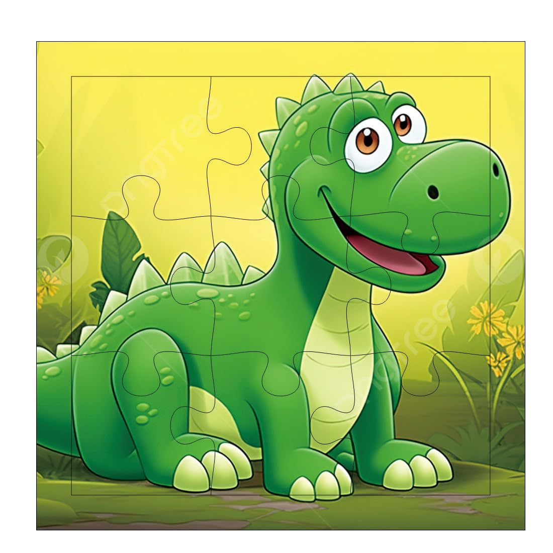 Otidge Dinosaurs wooden jigsaw puzzles, pack of 4 - image 2