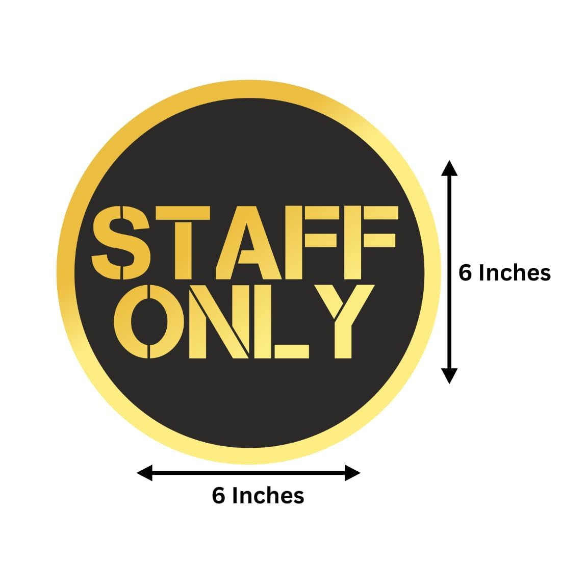Zesta Staff Only self-adhesive acrylic sign - image 2