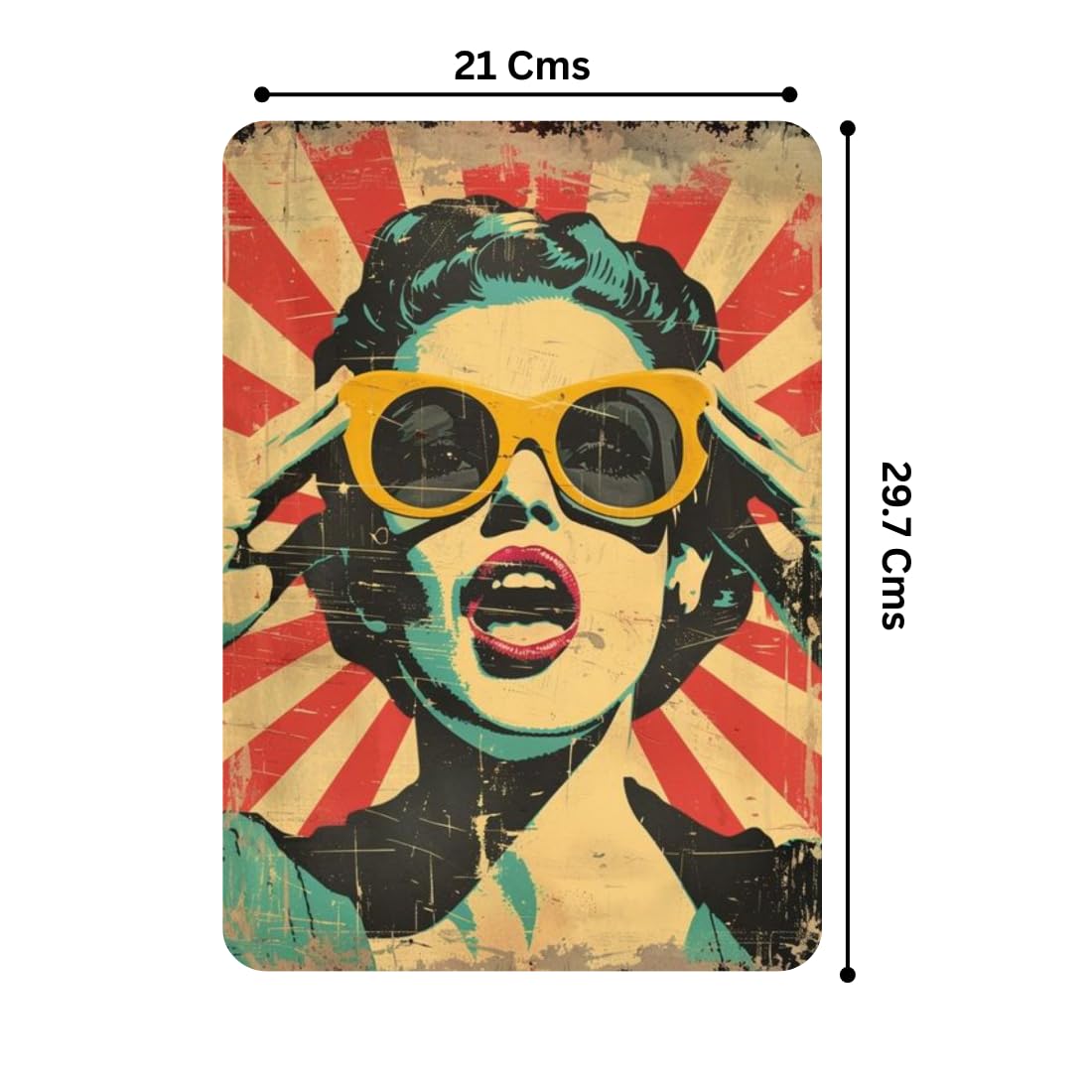 Zesta Abstract self-adhesive MDF wooden wall hanging - image 2