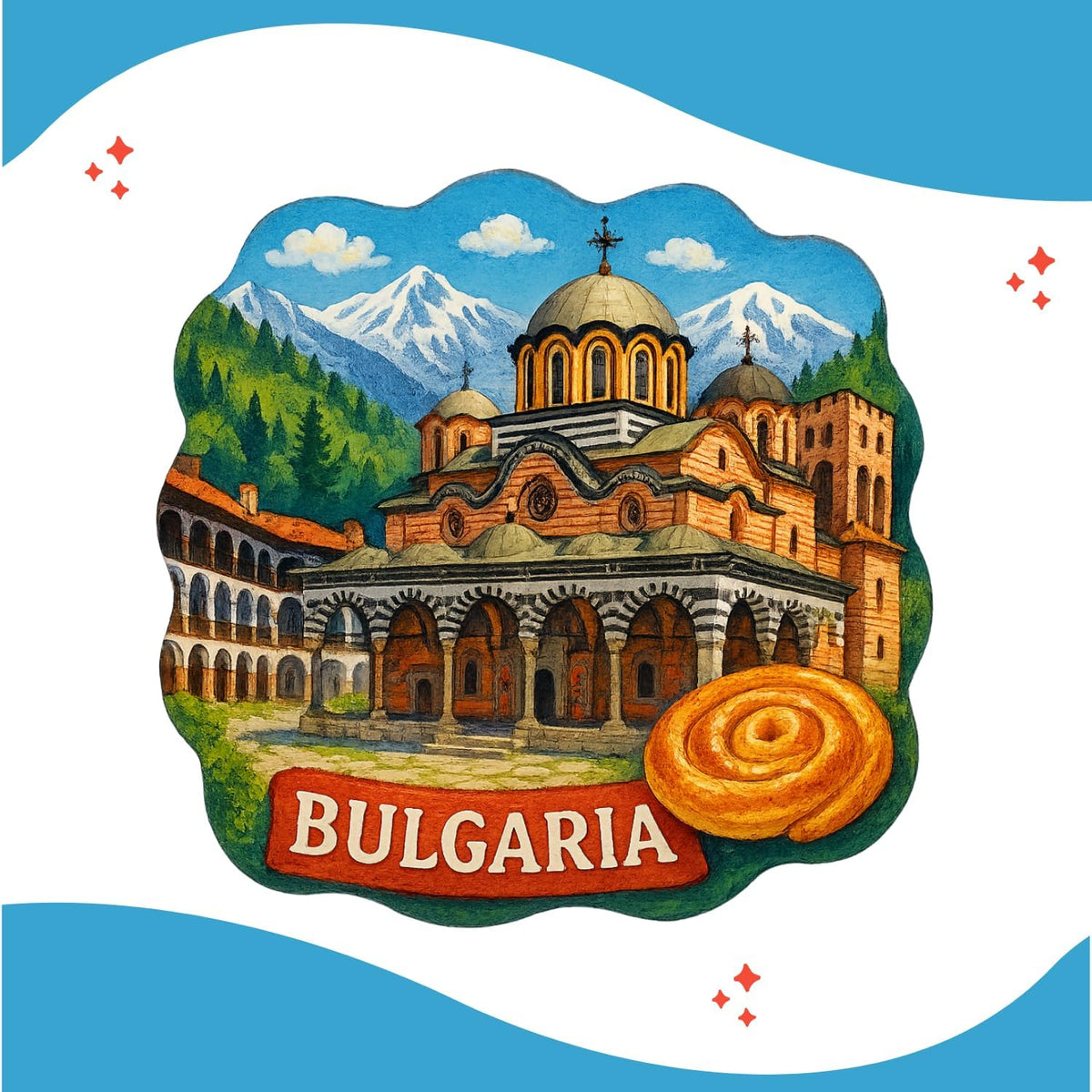 Zesta Bulgaria wooden fridge magnet - image 2