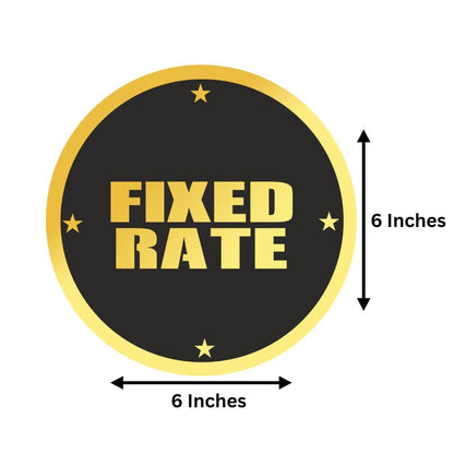 Zesta Fixed Rate self-adhesive acrylic sign - image 2