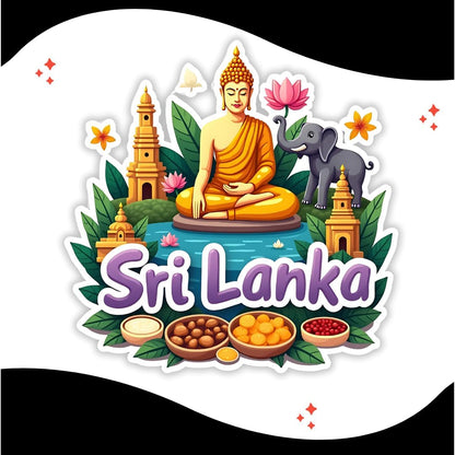 Zesta Sri Lanka wooden fridge magnet - image 2