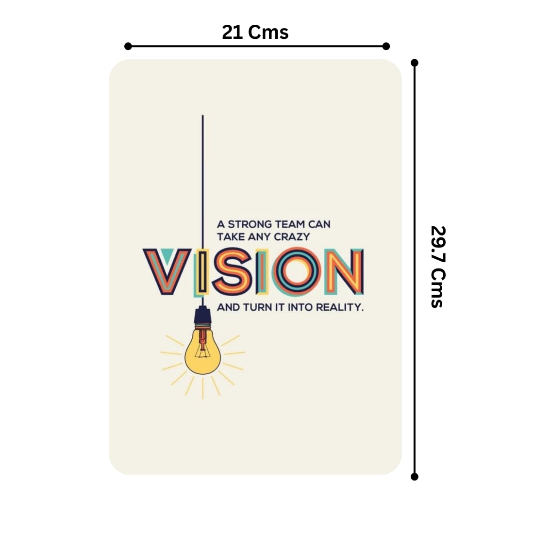 Zesta Vision self-adhesive MDF wooden wall hanging - image 2