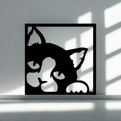 Zesta Single Cat MDF wooden wall hanging - image 2