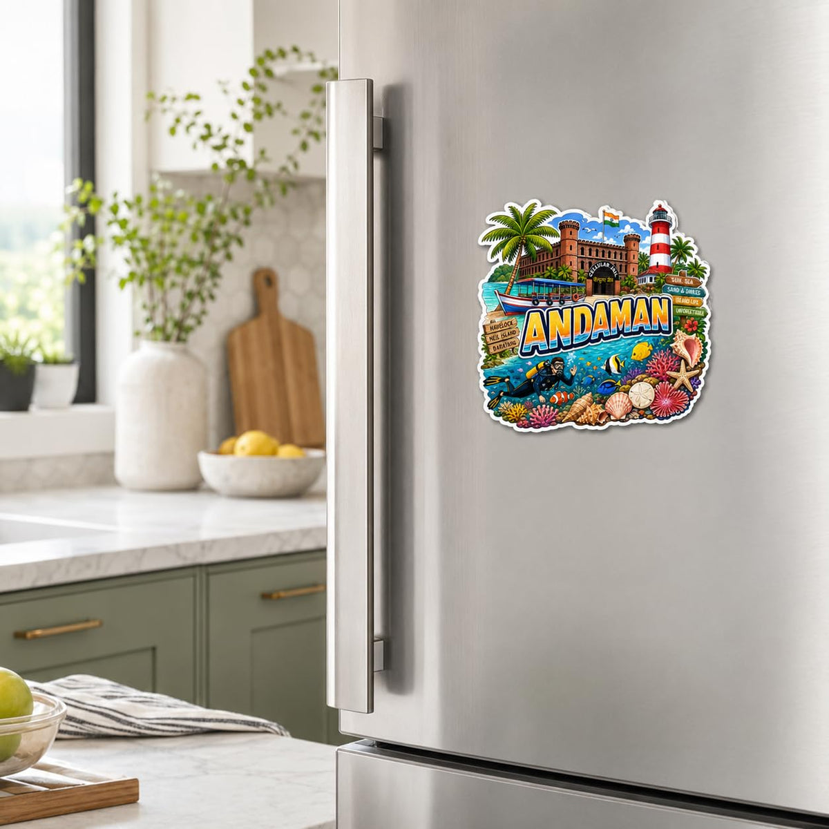Zesta Andaman wooden fridge magnet - image 2