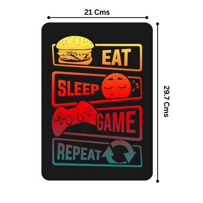 Zesta Gamer – Design 2 self-adhesive MDF wooden wall hanging - image 2