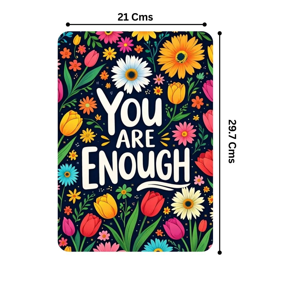 Zesta You Are Enough self-adhesive MDF wooden wall hanging - image 2