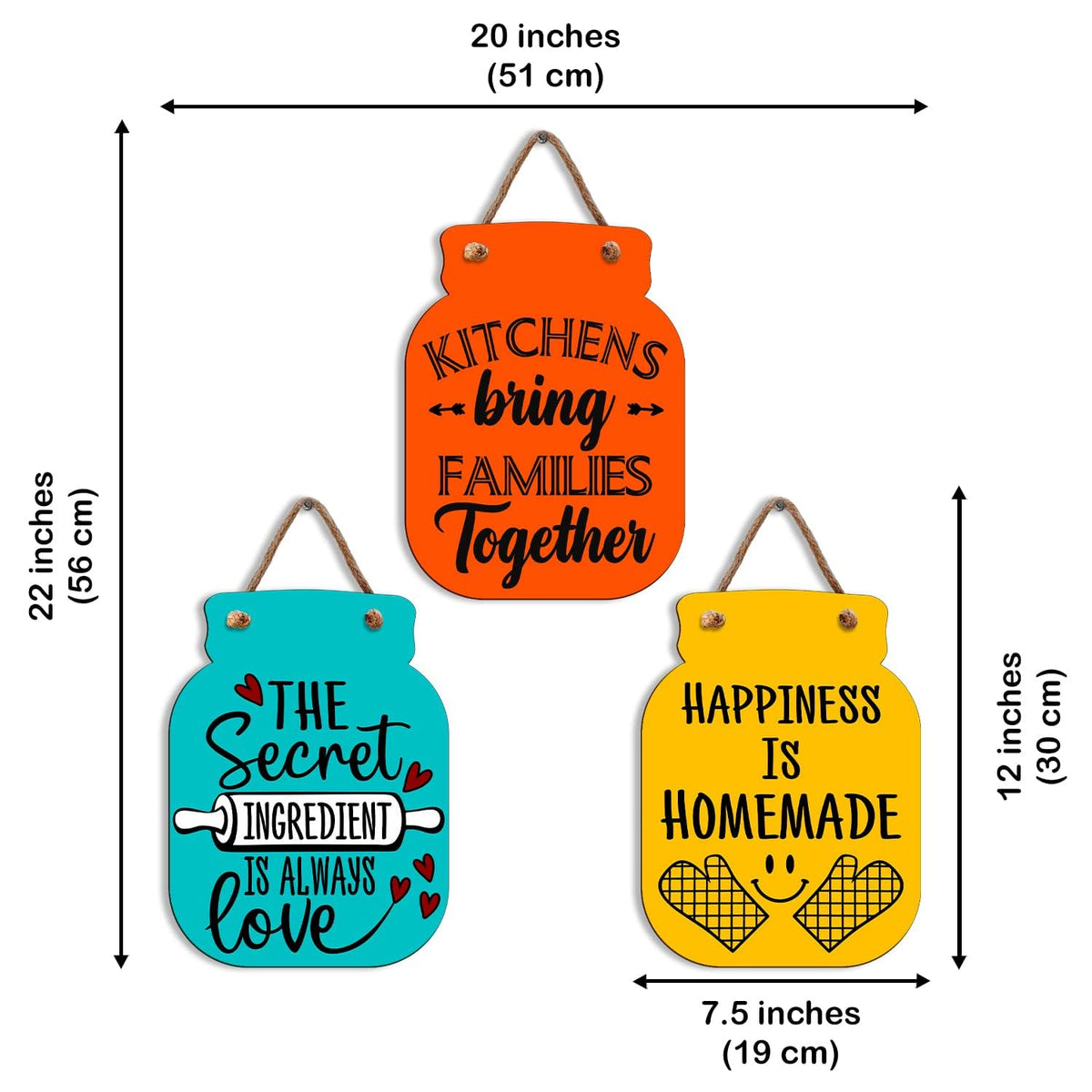 Zesta Jar Design 8 MDF wooden wall hanging - image 2
