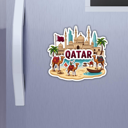 Zesta Qatar wooden fridge magnet - image 2