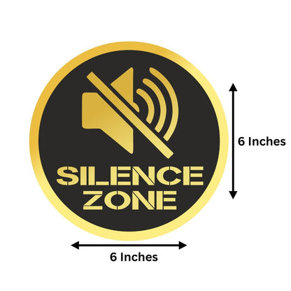 Zesta Silence Zone self-adhesive acrylic sign - image 2