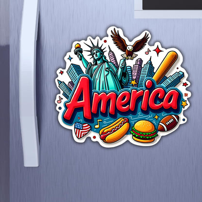 Zesta America wooden fridge magnet - image 2