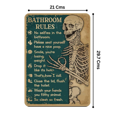 Zesta Bathroom – Design 4 self-adhesive MDF wooden wall hanging - image 2