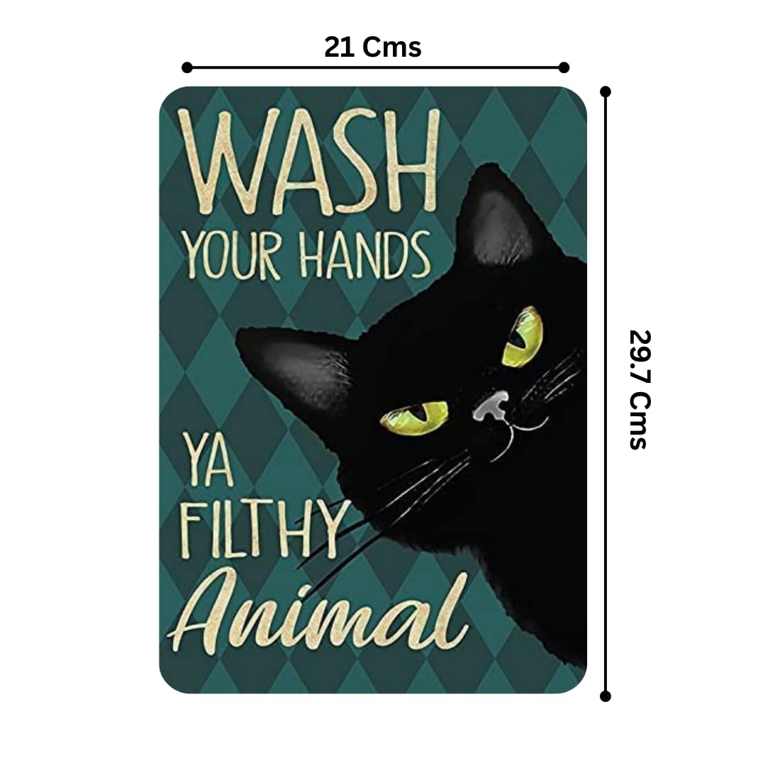 Zesta Bathroom – Design 6 self-adhesive MDF wooden wall hanging - image 2