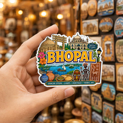 Zesta Bhopal wooden fridge magnet - image 2