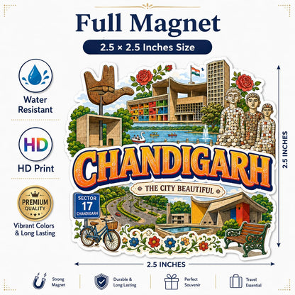 Zesta Chandigarh wooden fridge magnet - image 2