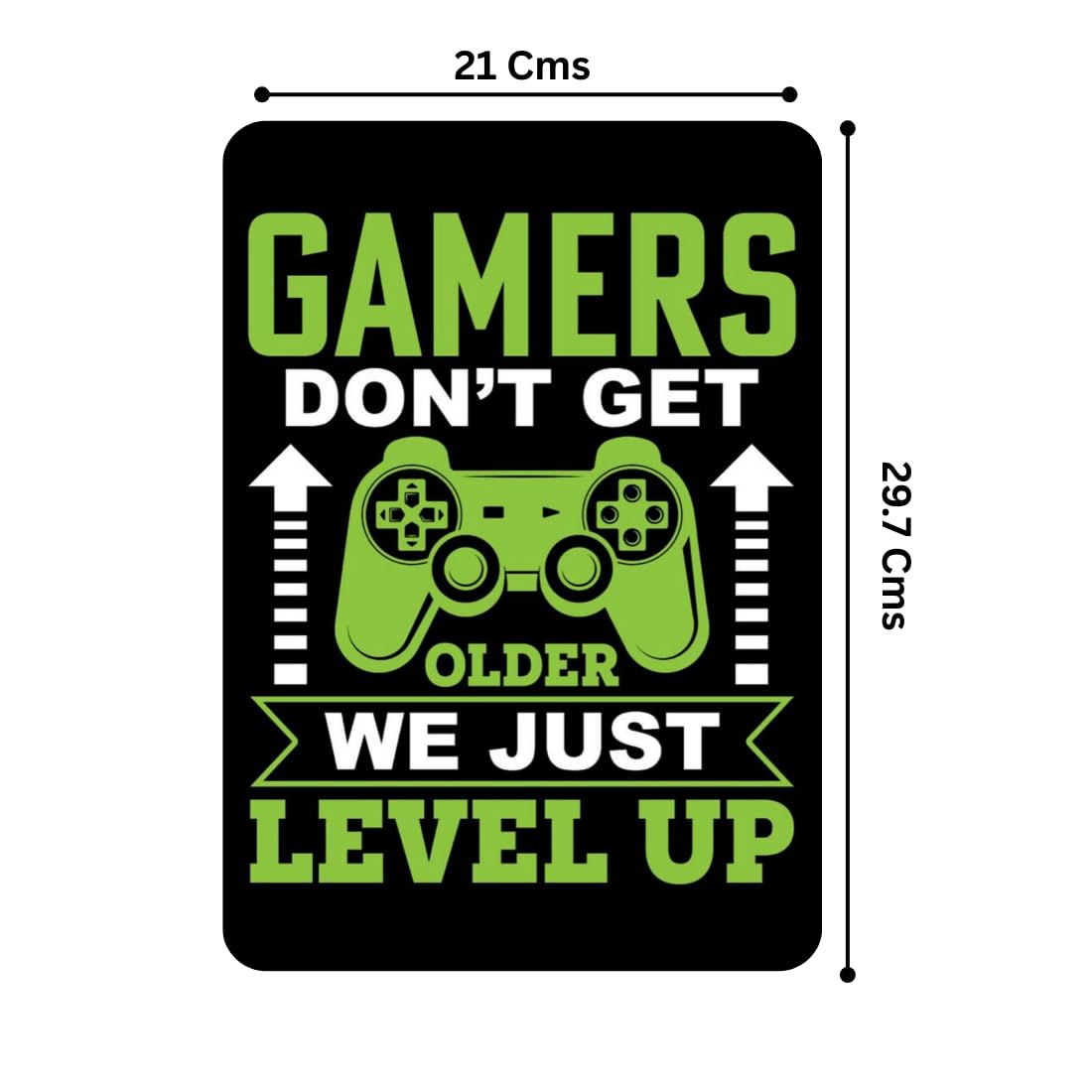 Zesta Gamer self-adhesive MDF wooden wall hanging - image 2