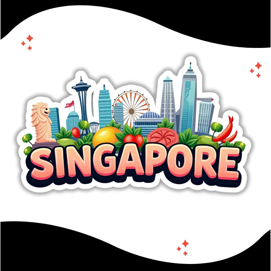 Zesta Singapore wooden fridge magnet - image 2