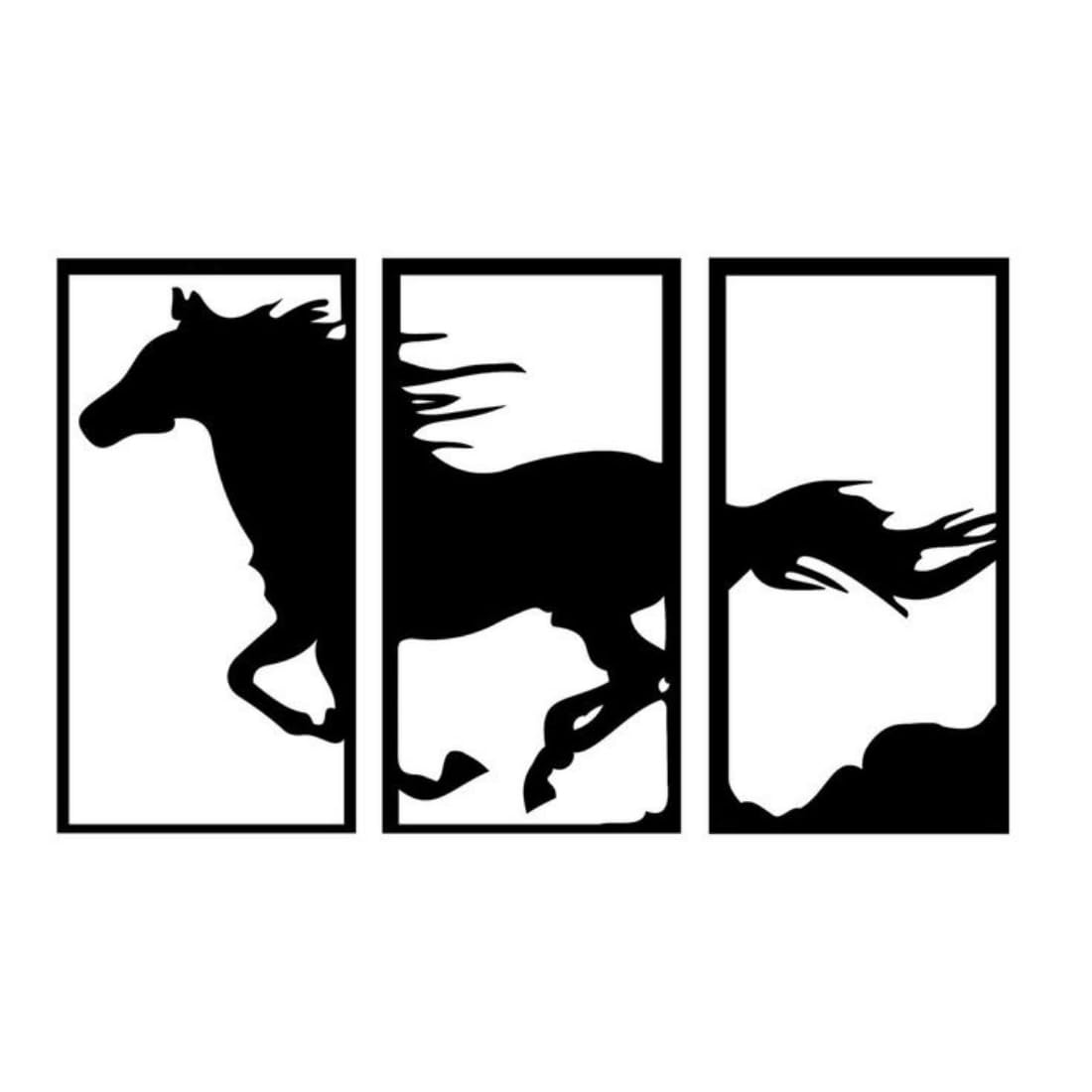 Zesta Horse MDF wooden wall hanging - image 2