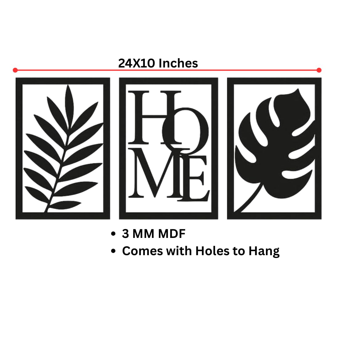 Zesta Home MDF wooden wall hanging - image 2