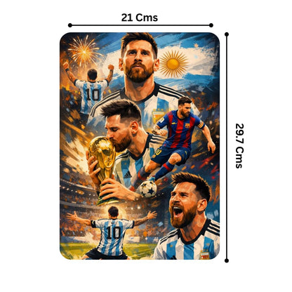 Zesta Messi – Design 4 self-adhesive MDF wooden wall hanging - image 2