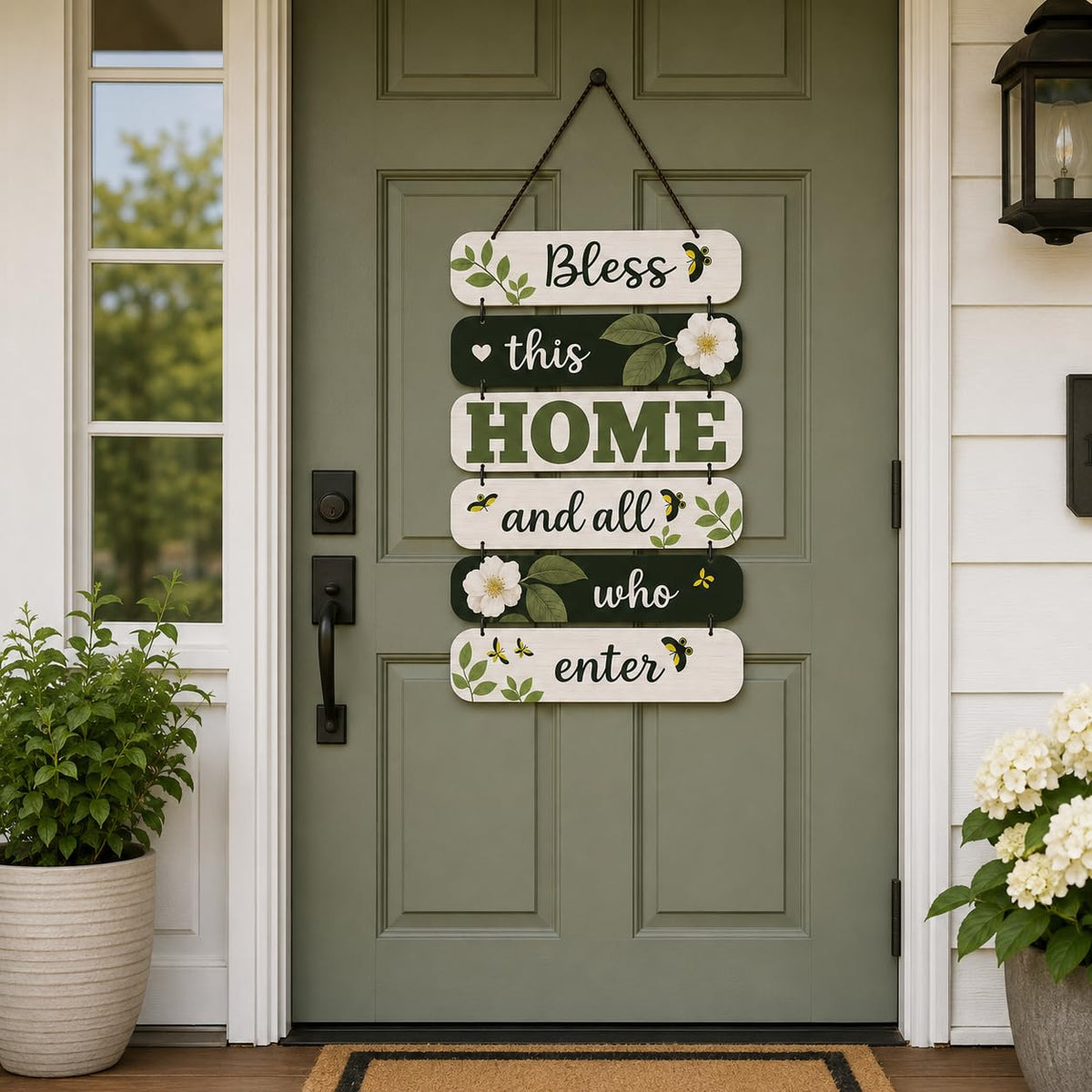 Zesta Bless This Home MDF wooden wall hanging - image 2