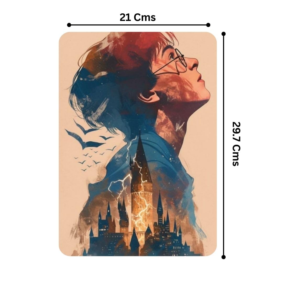 Zesta HP – Design 3 self-adhesive MDF wooden wall hanging - image 2