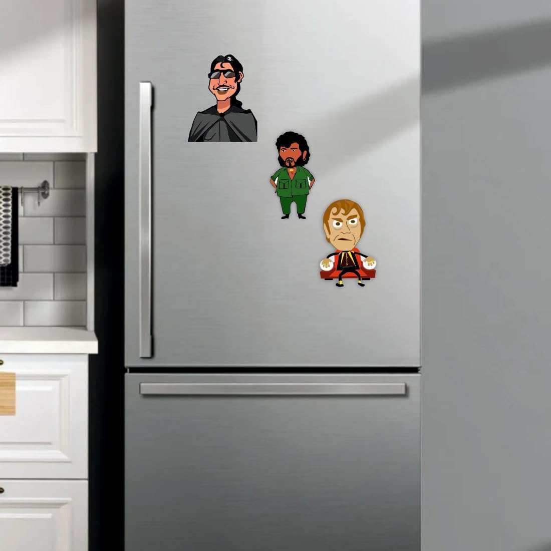 Zesta Bollywood Villain wooden fridge magnet - image 2