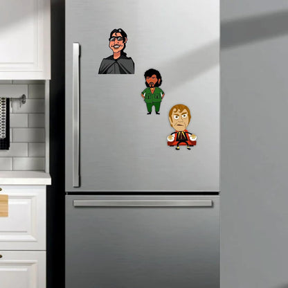 Zesta Bollywood Villain wooden fridge magnet - image 2