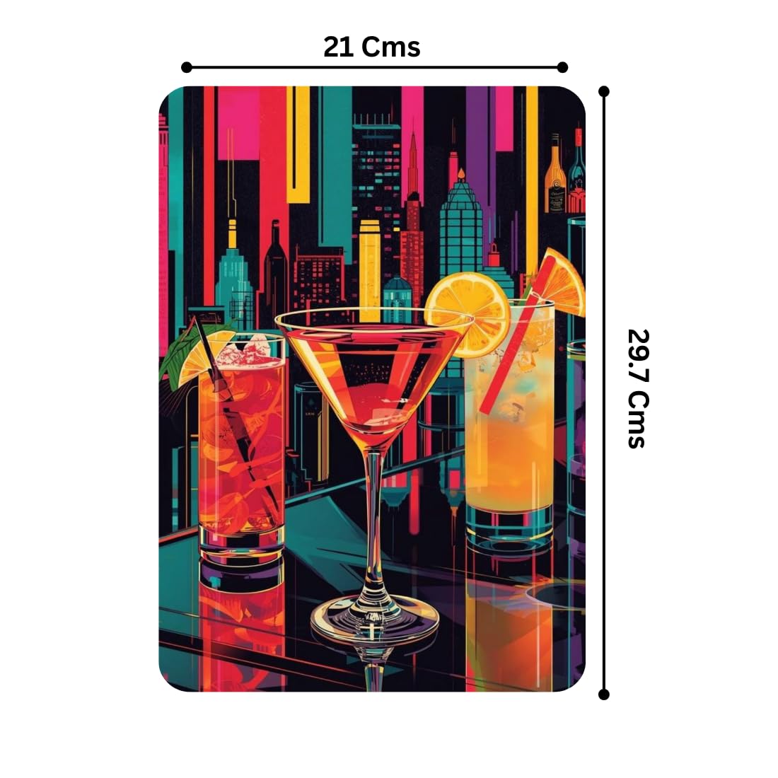 Zesta Bar – Design 4 self-adhesive MDF wooden wall hanging - image 2