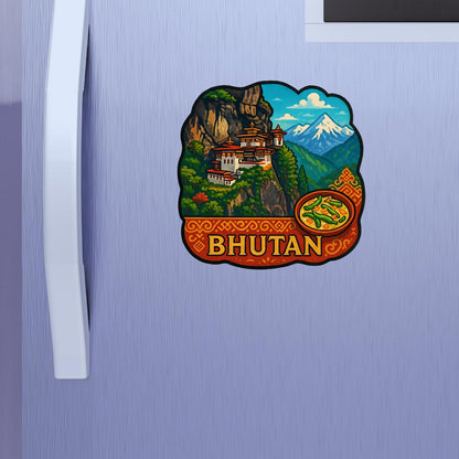 Zesta Bhutan wooden fridge magnet - image 2