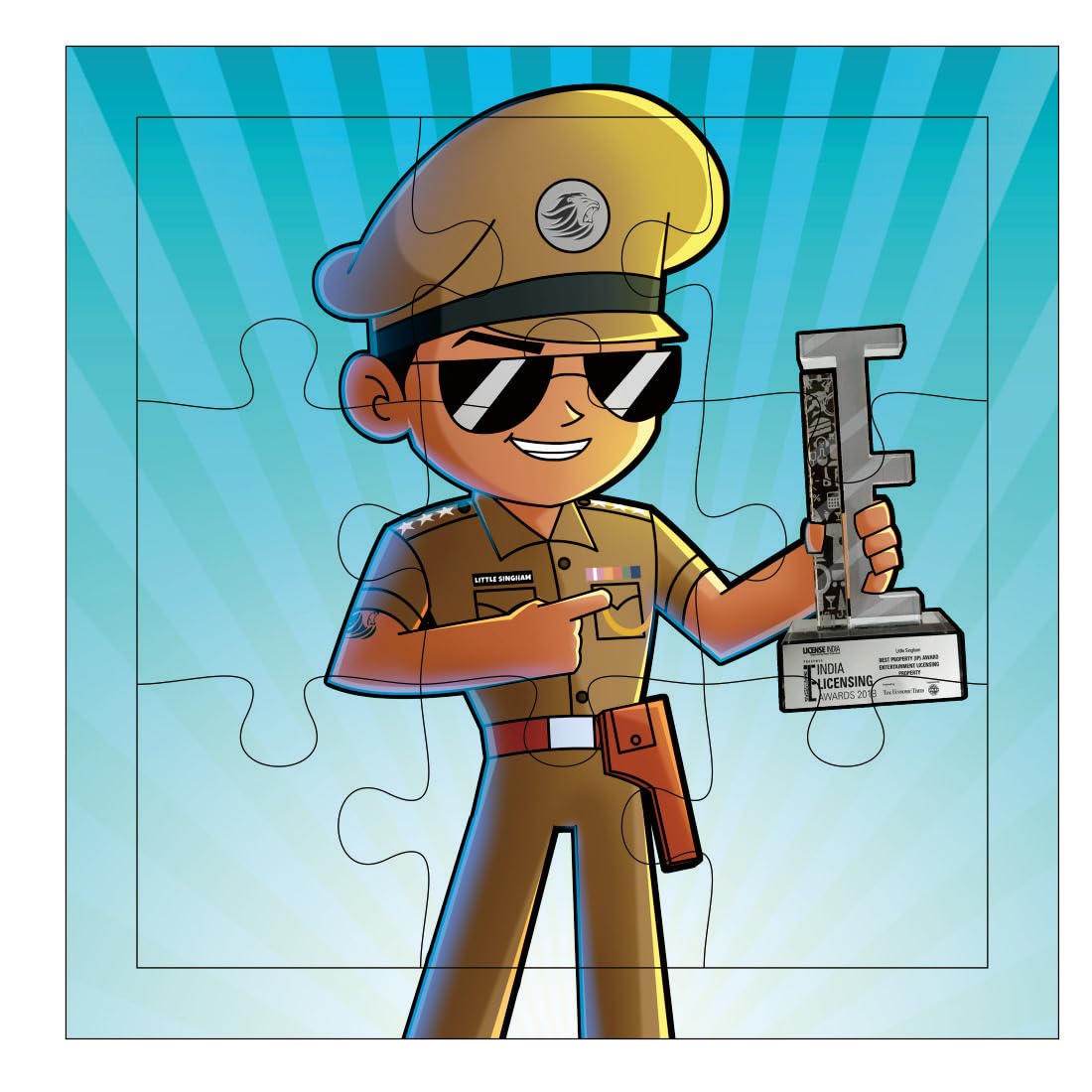 Otidge Little Singham wooden jigsaw puzzles, pack of 4 - image 2