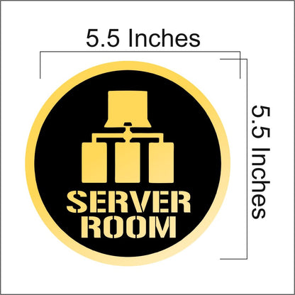 Zesta Server Room Self-Adhesive Acrylic Office Sign – image 2