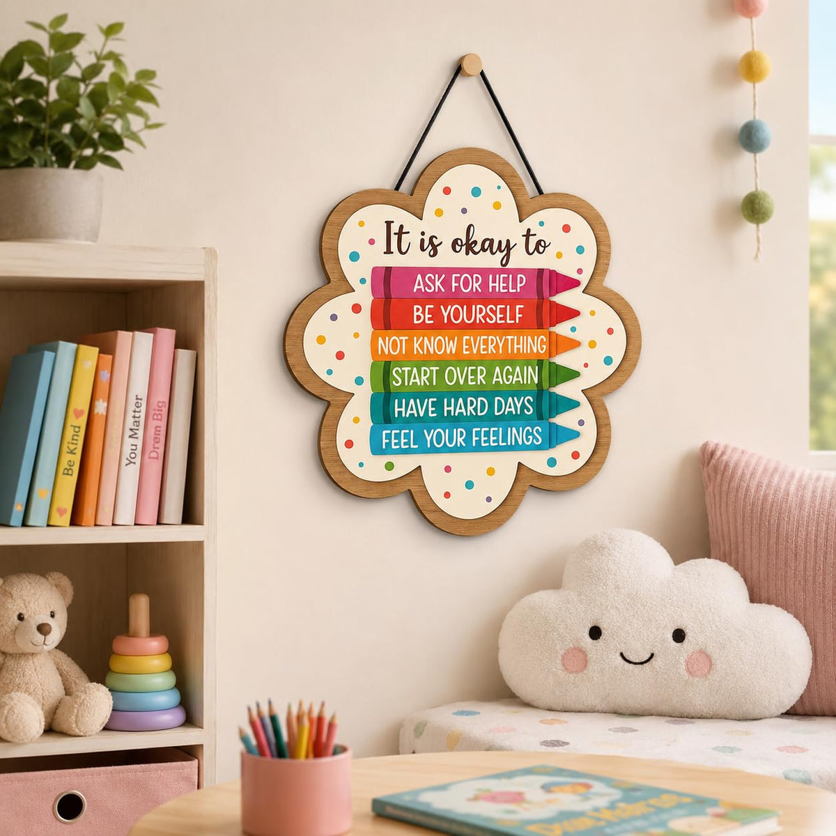 Zesta Floral MDF wooden wall hanging - image 2